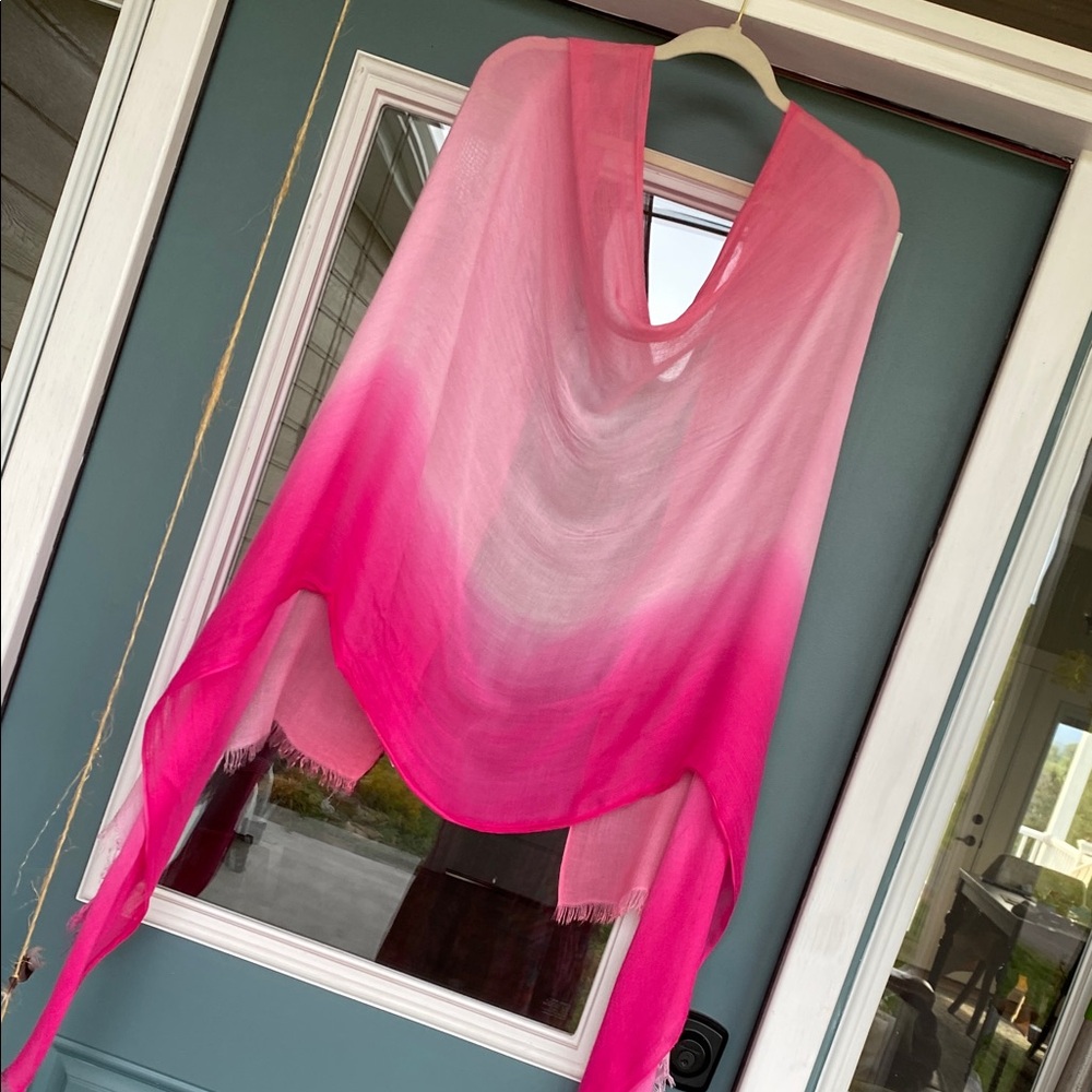 Lilly Pulitzer Pink Sheer Rayon Scarf